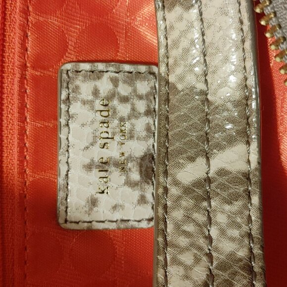 Kate Spade New York Leather Python Hobo Shoulder Bag EUC - Picture 6 of 8